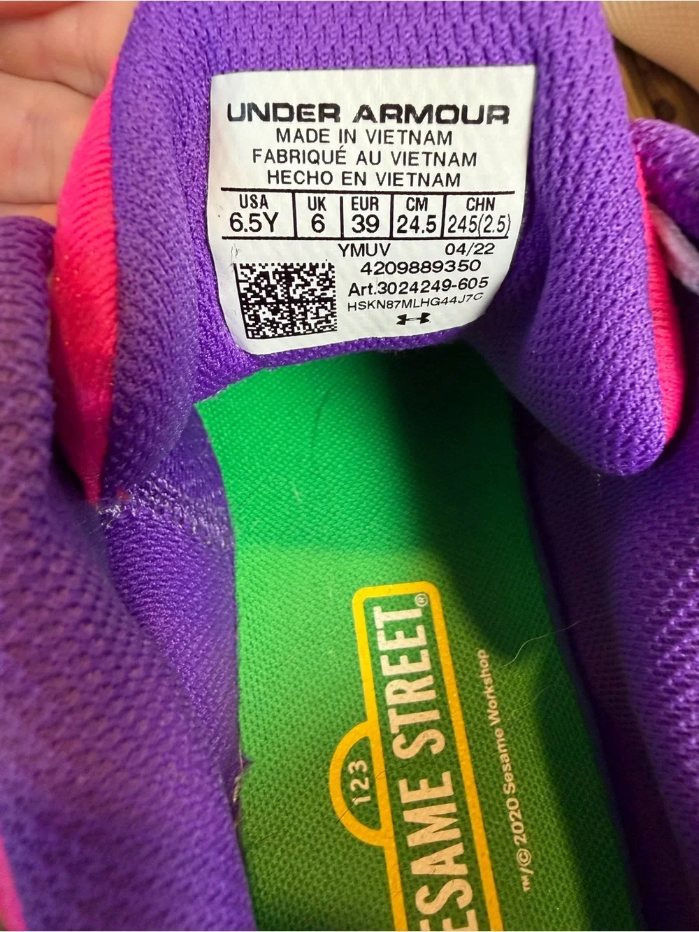 Under Armour Curry 9 x Sesame Street “Abby Cadabby” - Size 8W
